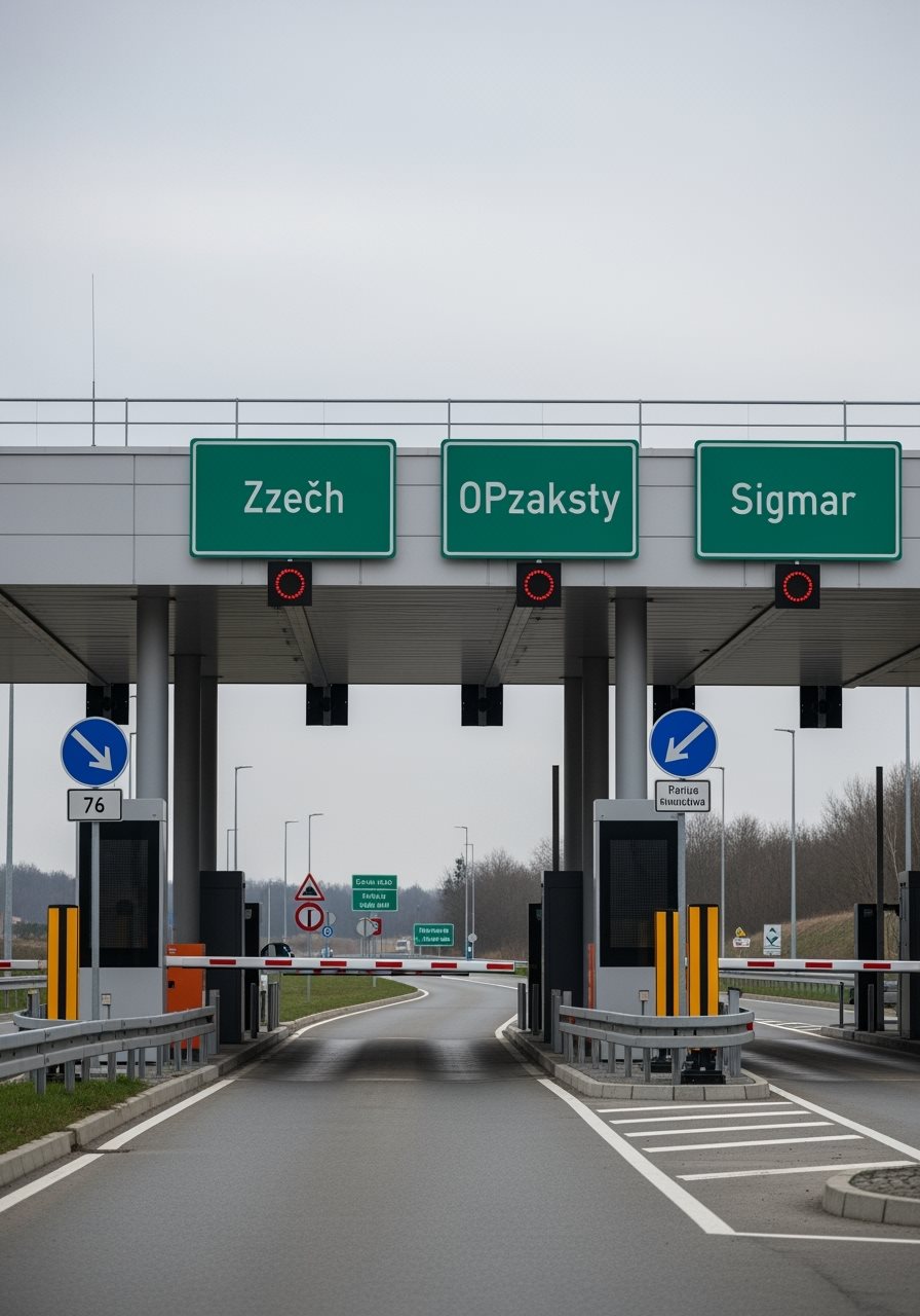 Przejście graniczne między Czechami a Austrią